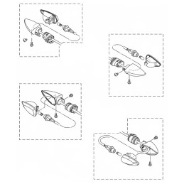Rear Left Flasher Light Yamaha YZF R15