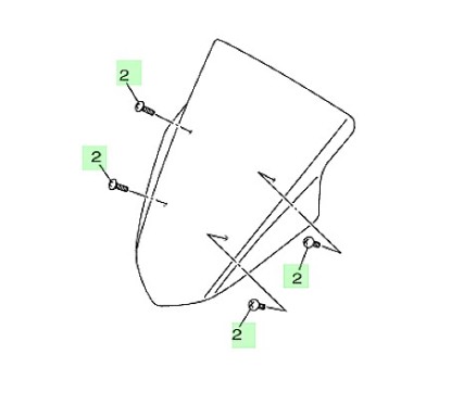 Screw Round Head Windshield Yamaha NMAX