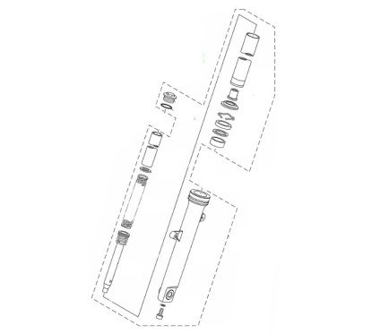 Front Fork Left Yamaha MT-03 / MT-25