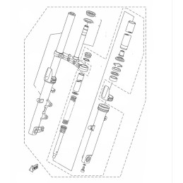 Front Fork Right Yamaha MT-03 / MT-25