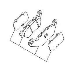 Rear Brake Pads Yamaha MT-03 / MT-25