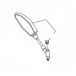 View Mirror Right Yamaha MT-03 / MT-25