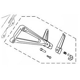 Kit Repose Pied Arrière Gauche Yamaha MT-03 / MT-25