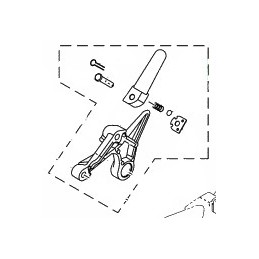 Set Rear Footrest Right Yamaha MT-03 / MT-25