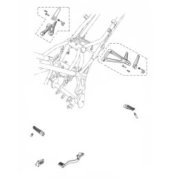 Repose Pied Arrière Droit Yamaha MT-03 / MT-25