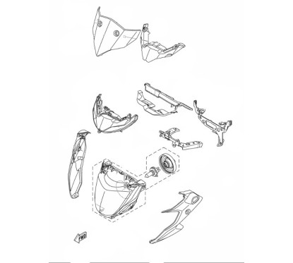 Cover Bracket Headlight Yamaha MT-03 / MT-25