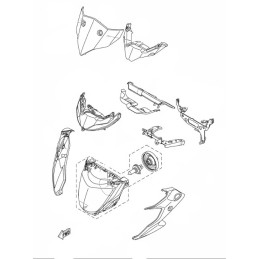 Couvre Phare Avant Yamaha MT-03 / MT-25