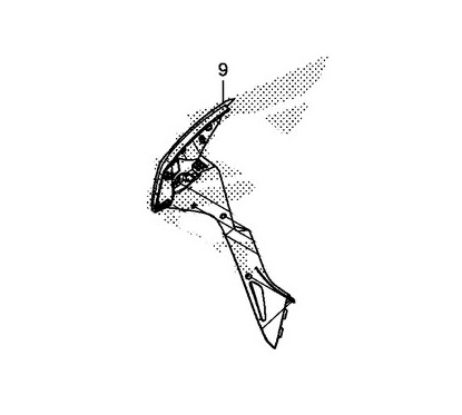 Intérieur Flanc Droit Honda CBR 650F