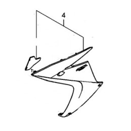 Carénage Flanc Gauche Honda CBR 650F