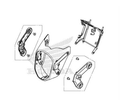 Carénage Face Avant Droit Honda Msx 125 / Grom 125