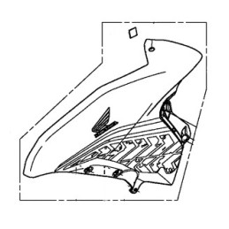 Carénage Avant Gauche Honda CB500X 2016 2017 2018