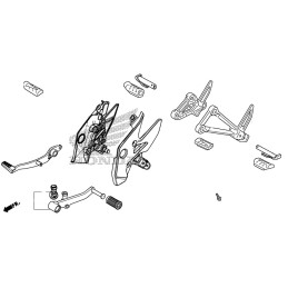 Platine Repose Pied Gauche Honda CB500X