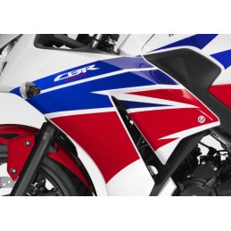 Autocollants Carénage Flanc Avant Gauche Honda CBR300R Bicolor Blanc/Rouge