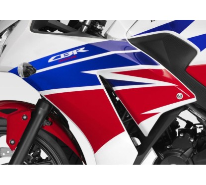 Stripes Left Middle Cowling Honda CBR300R Bicolor White/Red