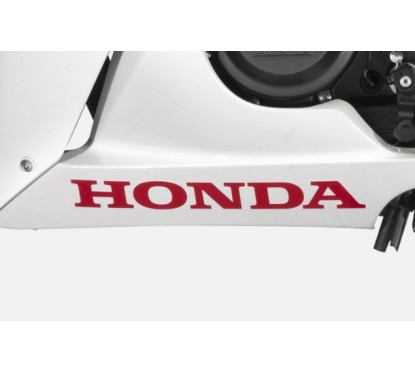 Autocollant Logo Inférieur Honda CBR300R Bicolor Blanc/Rouge