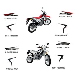 Autocollant Flanc Gauche Honda CRF 250L 2012