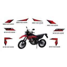 Autocollant Flanc Arrière Gauche Honda CRF 250M 2013