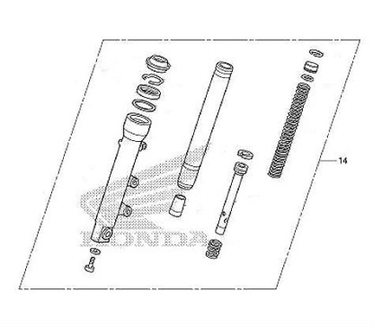 Fourche Avant Gauche Honda SH125i / SH150i