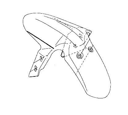 Front Fender Kawasaki Z250