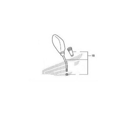 Mirror Right Honda SH125i / SH150i