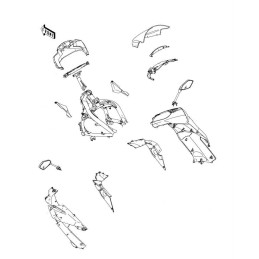 Support Face Avant Kawasaki ER6f Ninja 650R 2009/10/11