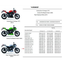 Carénage Phare Avant Droit Kawasaki Z250