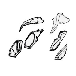 Plastique Avant Gauche Honda Msx 125SF