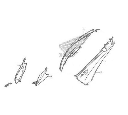 Cover Left Front Body Honda SH125i / SH150i