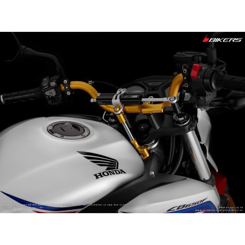 Kit Fixation Amortisseur de Direction Bikers Honda CB650F Kit Fixation Amortisseur de Direction Bikers Honda CB650F