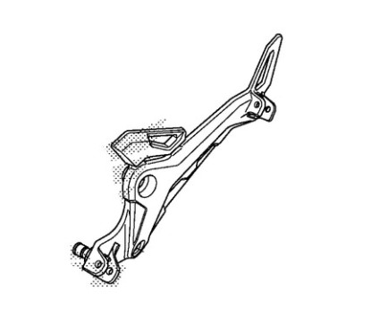 Platine Repose Pied Gauche Honda MSX GROM 125SF