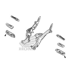 Repose Pied Arrière Droit Honda MSX GROM 125SF