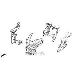 Front Cover Headlight Right Honda Msx 125SF