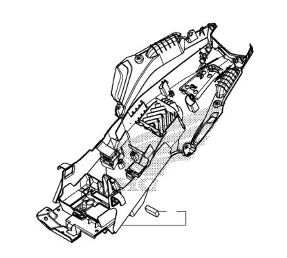 Fender Rear Inner Complete Honda CB500F 2016 2017 2018