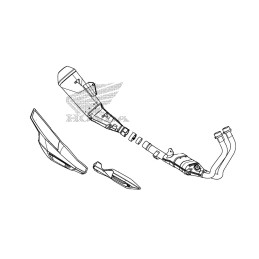 Cover Muffler Honda CBR 500R 2016 2017 2018