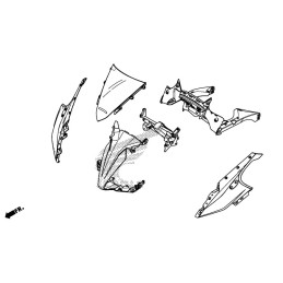 Face Avant Droit Honda CBR 500R 2016 2017 2018