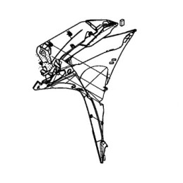 Carénage Intérieur Flanc Droit Honda CBR 500R 2016 2017 2018
