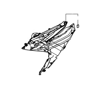 Carénage Intérieur Flanc Gauche Honda CBR 500R 2016 2017 2018