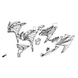 Cover Right Headlight Honda CBR 500R 2016 2017 2018