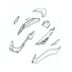 Genuine Side Rear Covers Parts Yamaha NMAX 2020 2021