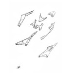 Yamaha YZF R15 / R15M Pièces Carénage Arrière Centre Origine