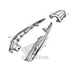 Original Side Cover Rear Cowling Parts Honda CB500X 2013 2014 2015