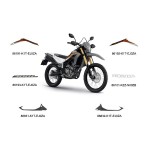 Autocollants Stickers Origine Honda CRF300L 2023 2024