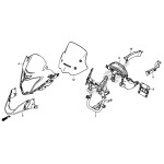 Pièces Carénages Face Avant Origine Honda CB500X 2013 2014 2015