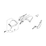 Selle / Carénages Arrière CB650R 2024/25