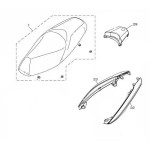 Pièces Arrière Poignées Selle Origine Yamaha Tricity 125 2014 2015