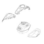 Genuine Fuel Tank Parts Yamaha YZF-R3 / R25 2015 2016 2017 2018