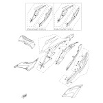 Original Rear Cover Side Fairing Yamaha YZF-R3 / R25 2015 2016 2017 2018