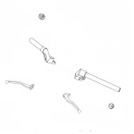 Original Steering Handle Parts Yamaha YZF R15 2014 2015 2016